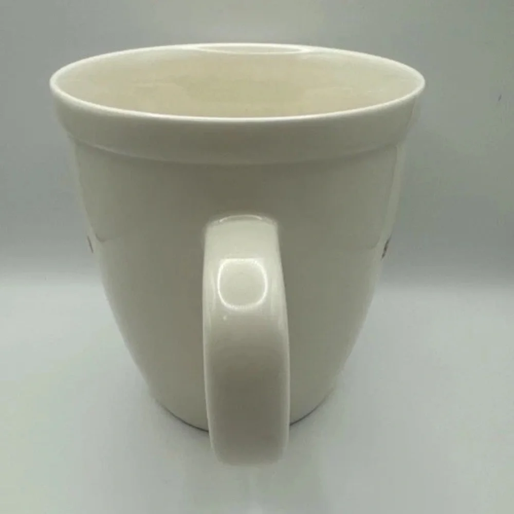 Y2K Starbucks Coffee Company Barista Holiday Mug 2007 With Red Logo 18 Ounces - Picture 4 of 7